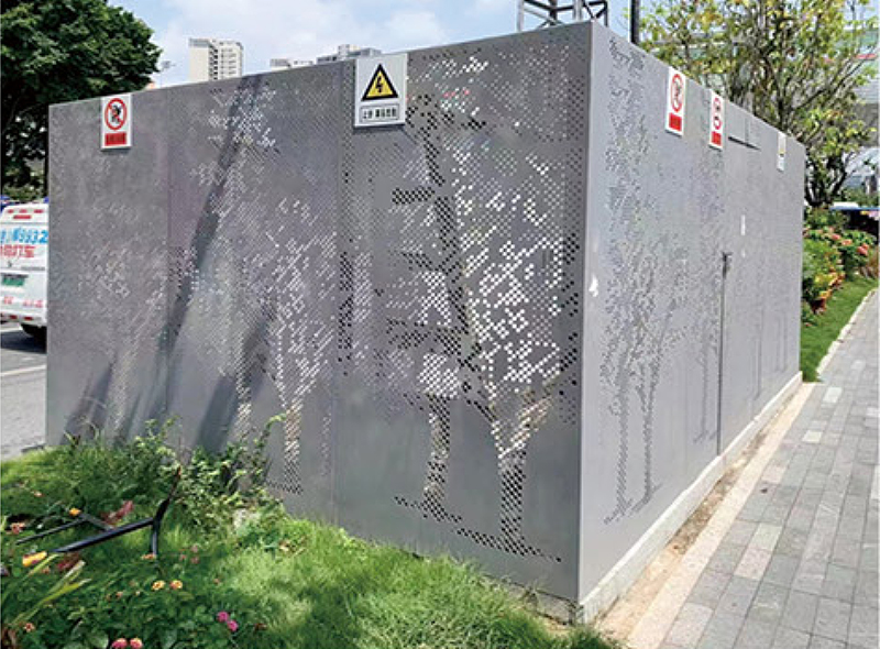 深圳龙华城中村变电站围栏